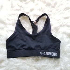 Under Armour Girls Black Sports Bra YM